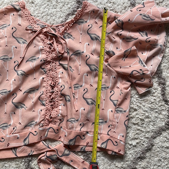 ✨Flamingo Peach Top✨ - Picture 3 of 6